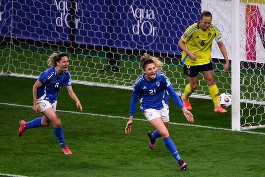 Michela Cambiaghi of Italy celebrates