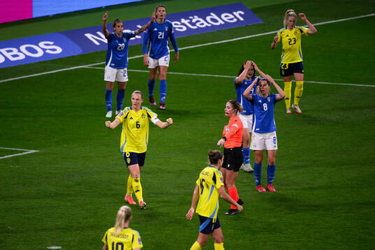 Magdalena Eriksson of Sweden celebrates
