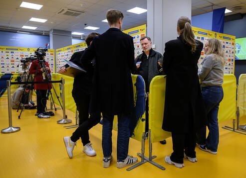 Head coach Peter Gerhardsson of Sweden