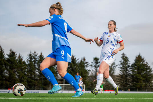 Sædis Run Heidarsdottir of Iceland and Elisabeth Terland