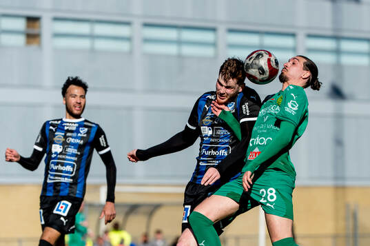IFK Skövdes William Sonntag och BK Olympics Mergim Laci