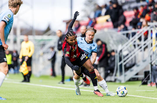 Östersunds Nebiyou Perry och Landskronas Vincent Sundberg