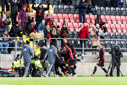 Östersunds Kalipha Jawla jublar