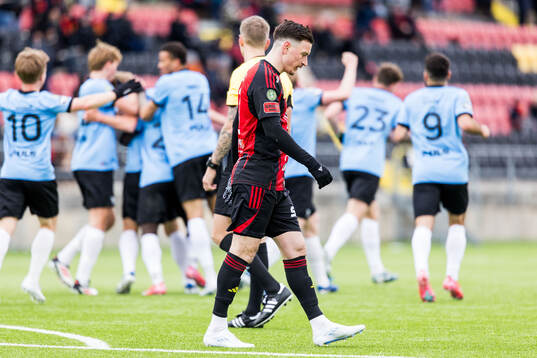 Östersunds Jamie Ryan Hopcutt deppar