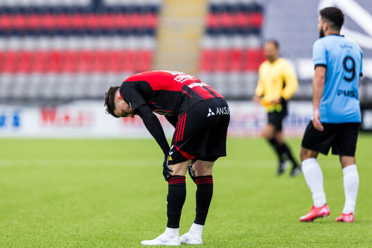 Östersunds Jamie Ryan Hopcutt deppar