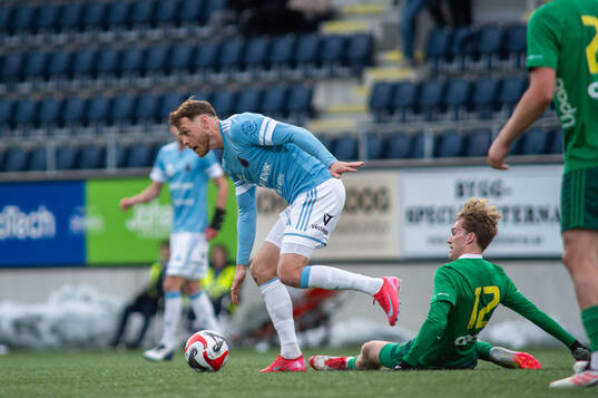 Gefles Leo Englund och Team TGs Elvis Hansson