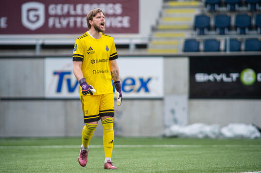 Gefles målvakt Tobias Johansson