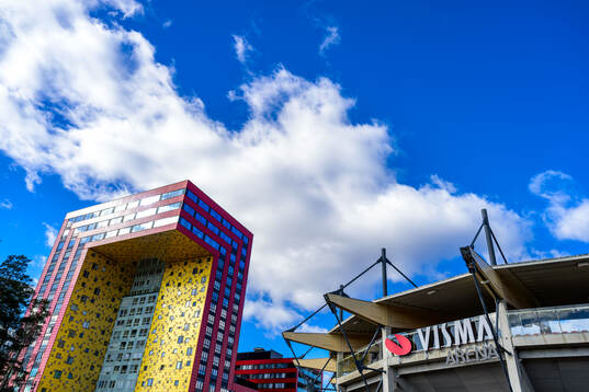 Exteriör av Visma Arena