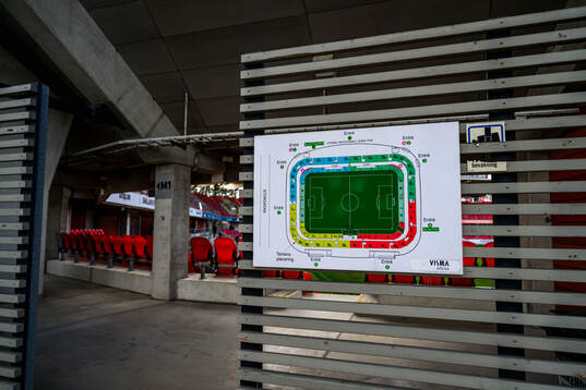 Interiör av Visma Arena