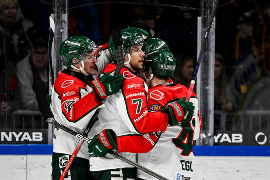 Frölundas Henrik Tömmernes jublar