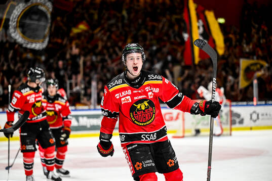 Luleås Pontus Andreasson jublar