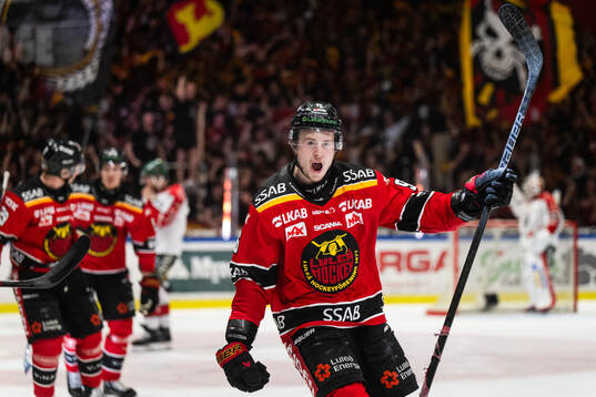 Luleås Pontus Andreasson jublar