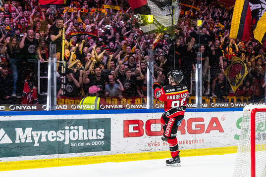 Luleås Pontus Andreasson jublar