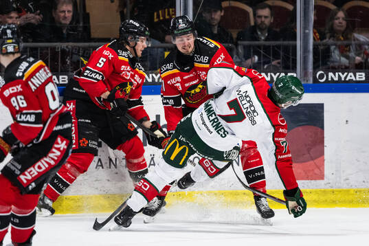 Luleås Markus Nurmi och Frölundas Henrik Tömmernes