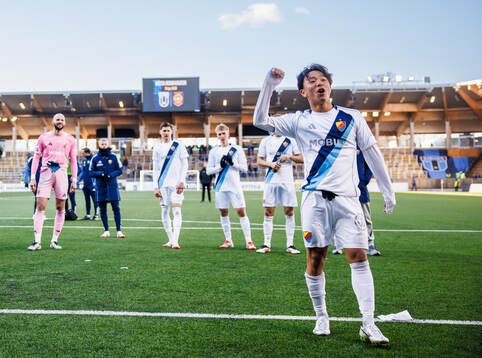 Djurgårdens Keita Kosugi jublar