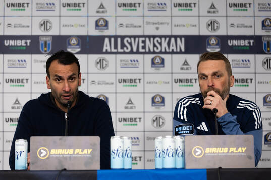 Sirius tränare Andreas Engelmark och Djurgårdens tränare