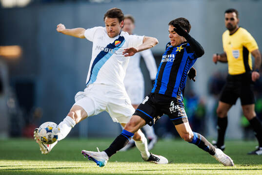 Djurgårdens Albin Ekdal och Sirius Leo Walta