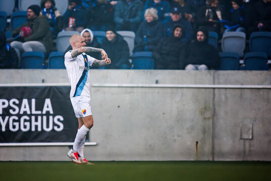 Djurgårdens Adam Ståhl jublar