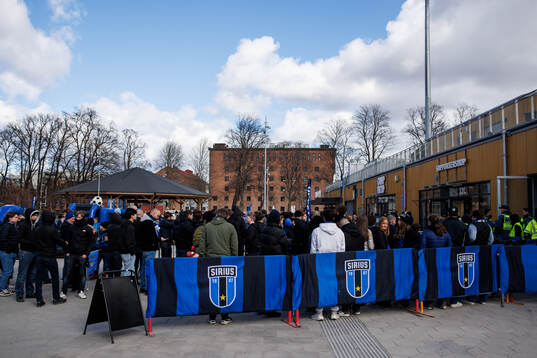 under fotbollsmatchen i Allsvenskan mellan Sirius och