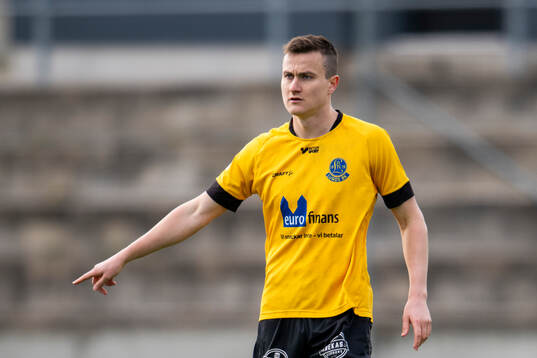 Lund BKs Aleandro Wihlborg Costa jublar