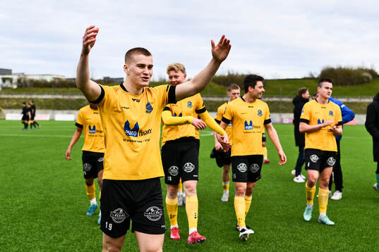Lund BKs Aleandro Wihlborg Costa jublar