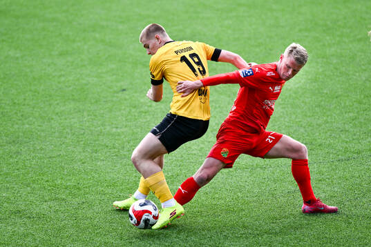 Lund BKs Aleandro Wihlborg Costa jublar