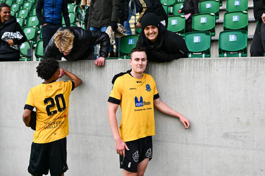 Lund BKs Aleandro Wihlborg Costa jublar