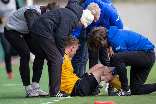 Lund BKs Aleandro Wihlborg Costa jublar