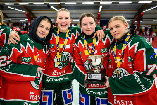 Frölundas spelare jublar