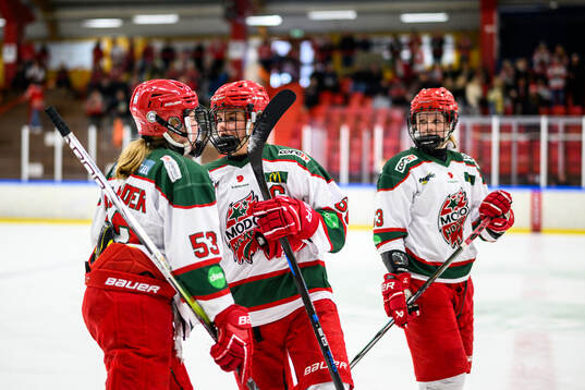 Modos Hannah Melander, Ebba Lindberg och Lova Karlström