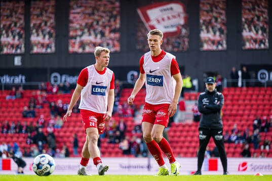 Emil Kornvig of Brann warms up