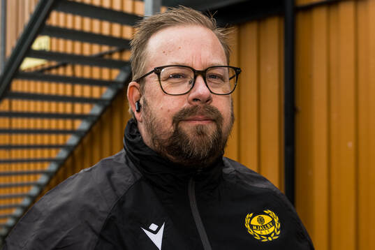 Mjällbys medieansvarige Martin Fredriksson