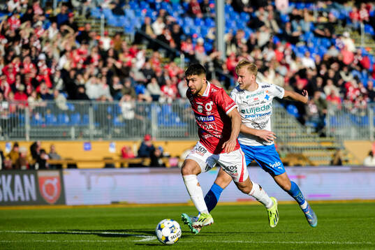 Degerfors Omar Faraj och Värnamos Johan Rapp