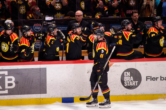 Brynäs Greg Scott jublar