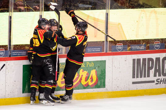 Brynäs Johannes Kinnvall, Linus Ölund och Theo Lindstein