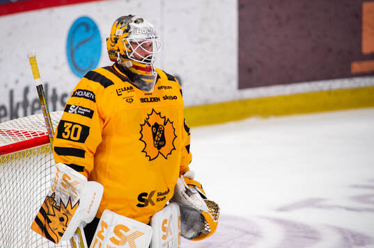 Skellefteås målvakt Gustaf Lindvall