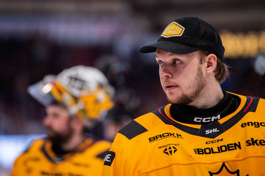 Skellefteås målvakt Linus Söderström deppar