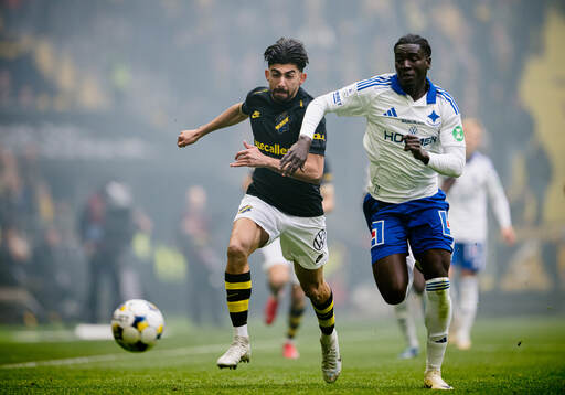 AIKs Andronikos Kakoullis och IFK Norrköpings Kojo Peprah