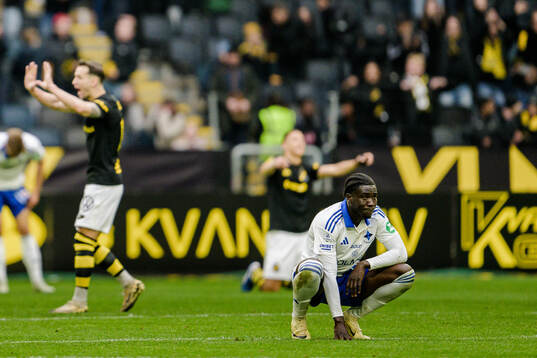 IFK Norrköpings Kojo Peprah Oppong deppar