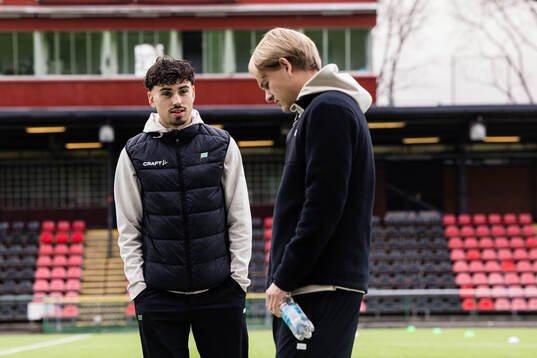 Hammarbys Sebastian Tounekti och Markus Karlsson
