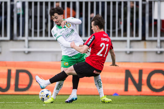 Hammarbys Sebastian Tounekti och Brommapojkarnas Alex