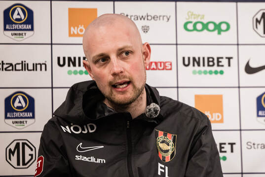Brommapojkarnas tränare Fredrik Landén