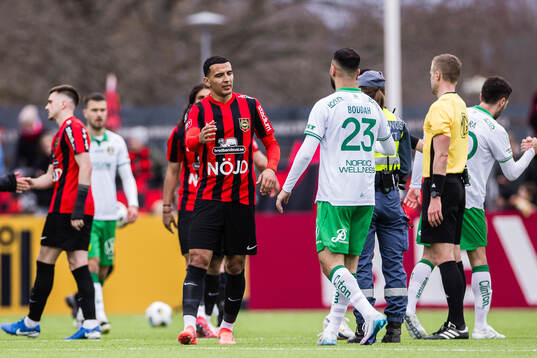 Brommapojkarnas Nabil Bahoui och Hammarbys Abdelrahman