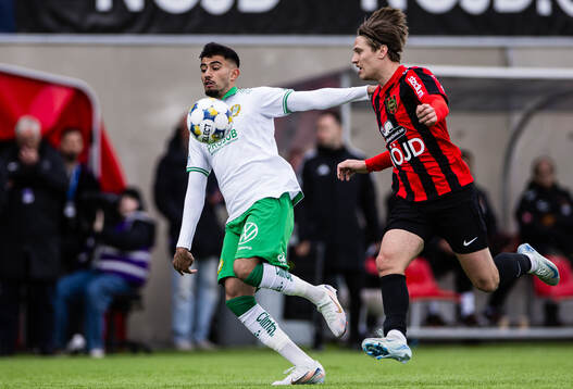 Hammarbys Montader Madjed och Brommapojkarnas Oliver Zandén