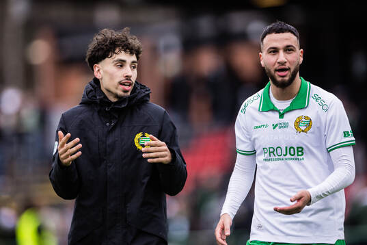 Hammarbys Sebastian Tounekti och Abdelrahman Boudah Saidi