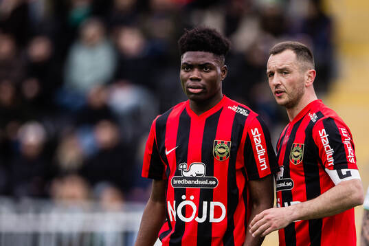 Brommapojkarnas Ezekiel Alladoh och Even Hovland