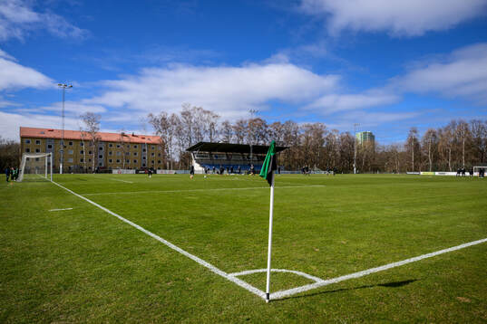 Hörnflagga på Harlyckans idrottsplats