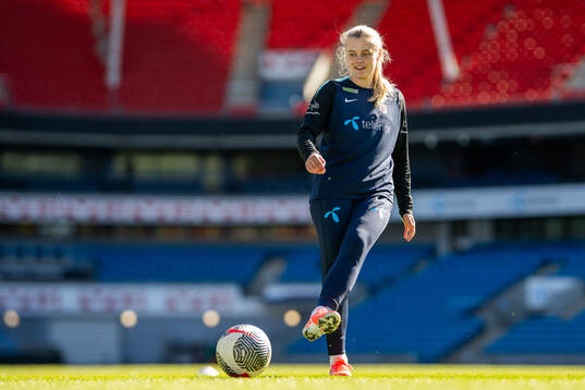 Mathilde Harviken of the Norwegian women's national