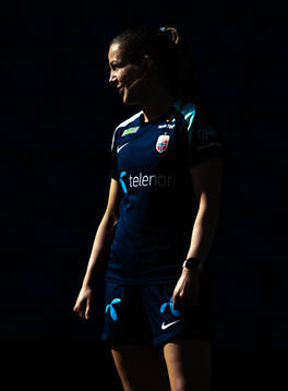 Tuva Hansen of the Norwegian women's national football team