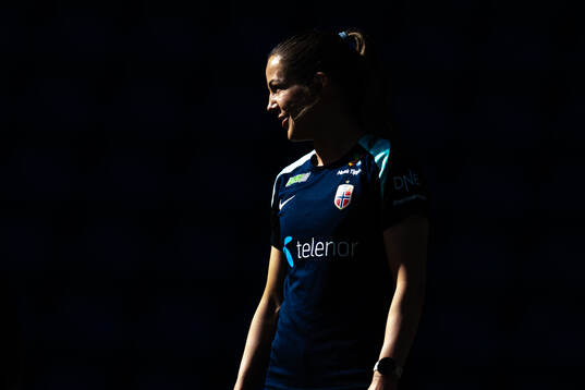 Tuva Hansen of the Norwegian women's national football team